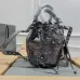 Balenciaga Bucket Bag Burgundy Leather Studded Edges A Bold Fashion Statement size:30×23×17cm #A54208