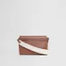 Burberry Crossbody Bag Logo Embroidered Strap &amp Leather A Nod to Heritage size:25×8×18cm #A54201