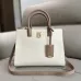 Burberry Handbag Two Tone Leather &amp Gold “TB” Logo Epitomizing Sophisticated Elegance size:27×11×20cm #A54200