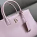 Burberry Handbag Two Tone Leather &amp Gold “TB” Logo Epitomizing Sophisticated Elegance size:27×11×20cm #A54200