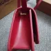 Burberry TB Leather Shoulder Bag - Burgundy Shoulder Bags #A51002