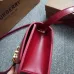 Burberry TB Leather Shoulder Bag - Burgundy Shoulder Bags #A51002