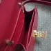 Burberry TB Leather Shoulder Bag - Burgundy Shoulder Bags #A51002