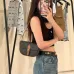 Celine FOLCO SHOULDER BAG IN TRIOMPHE CANVAS size:20×14×5cm #A54102
