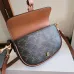 Celine FOLCO SHOULDER BAG IN TRIOMPHE CANVAS size:20×14×5cm #A54102