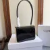 Chic Black Patent Leather Celine Handbag With Signature Gold Hardware For Fashionistas size:18×13×6cm #A54348