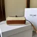 Stylish Celine Beige Canvas And Brown Leather Crossbody Bag For Fashion Lovers size:18×12×6cm #A54347