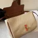 Stylish Celine Beige Canvas And Brown Leather Crossbody Bag For Fashion Lovers size:18×12×6cm #A54347