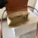 Stylish Celine Beige Canvas And Brown Leather Crossbody Bag For Fashion Lovers size:18×12×6cm #A54347