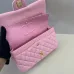 Authentic CHANEL Classic Flap Bag in Light  Caviar Leather good Hardware  Wide 25cm #A54377