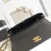 Chanel Black Quilted Leather Handbag With Gold Chain Strap And Iconic CC Logo size:18×29×8cm #A54386