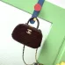 Chanel Burgundy Quilted Velvet Handbag With Top Handle And Gold Chain Strap size:11×20×8cm #A54387