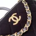 Chanel Burgundy Quilted Velvet Handbag With Top Handle And Gold Chain Strap size:11×20×8cm #A54387