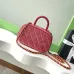 Chanel Burgundy Quilted Velvet Handbag With Top Handle And Gold Chain Strap size:11×20×8cm #A54387