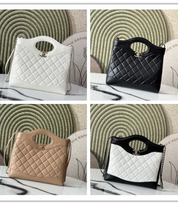 Chanel Kelly 31 Shopping Tote Black Calfskin size:32×30×9cm #A53913
