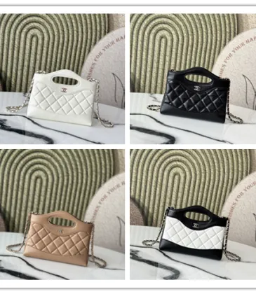 Chanel Mini Kelly 31 Shopping Tote Black Calfskin size:17×20×5cm #A53910