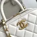 Chanel Quilted Handbag With Gold Chain And CC Logo A Timeless Fashion Piece size:11×20×8cm #A54380
