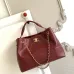 Chanel Quilted Leather Tote With Gold Chain Strap And Iconic CC Logo size:36×24×12cm #A54381