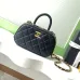 Chanel Quilted Mini Handbag With Top Handle And Gold Chain Strap size:11×20×8cm #A54382