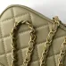 Chanel Quilted Mini Handbag With Top Handle And Gold Chain Strap size:11×20×8cm #A54382