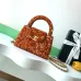 Chanel Sequined Top Handle Bags In Brown And Orange With Signature CC Logo size:13×19×7cm #A54383