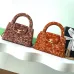 Chanel Sequined Top Handle Bags In Brown And Orange With Signature CC Logo size:13×19×7cm #A54383