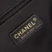 Chanel Shopping bag, Calfskin &amp; gold-tone metal, black size:36×24×12cm #A53503