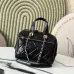 Chanel Small bowling bag, Patent crumpled calfskin size:17×21×3cm #A53908