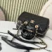 Chanel Small bowling bag, Patent crumpled calfskin size:17×21×3cm #A53908