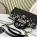 Chanel Small bowling bag, Patent crumpled calfskin size:17×21×3cm #A53909