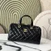 Chanel Small bowling bag, Patent crumpled calfskin size:17×21×3cm #A53909