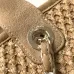 Chanel Woven Tote: Textured Raffia, Signature Logo &amp; Chain, Embracing Summer Elegance size38 #A54203
