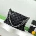 Chanel chain around hobo Black/silver #A50979