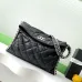 Chanel chain around hobo Black/silver #A50979