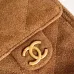 Bowling bag leather handbag Chanel Camel in Leather  #A50980