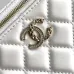 Chanel 21A Pink Small Vanity With Chain Top Handle Logo #A50938