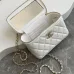 Chanel 21A Pink Small Vanity With Chain Top Handle Logo #A50938