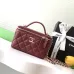 Chanel 21A Pink Small Vanity With Chain Top Handle Logo #A50938