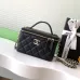 Chanel 21A Pink Small Vanity With Chain Top Handle Logo #A50938