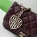 Chanel Mini Flap Bag: Quilted Leather, Heart Charm &amp; CC Logo, Timeless Elegance size:12×8×cm #A54206