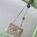 Chanel Quilted Caviar Leather Mini Vanity Bag With Gold Chain Strap And CC Logo size:9×17×8cm #A54385