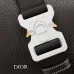 Dior Black Leather Crossbody Messenger Saddle Bag Lingot  size:22×10×12cm #A54110