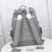 Dior Men's Diamond Jacquard Heather Road jung haein Backpack Large Grey size:43×51×20cm #A54103