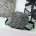 Rider Soft Zipped Backpack Dior Oblique Jacquard and Blue Grained Calfskin size:32×46×7cm #A54065