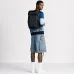 Rider Soft Zipped Backpack Dior Oblique Jacquard and Blue Grained Calfskin size:32×46×7cm #A54065