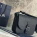 Saddle Triple Pouch Navy Blue Dior Gravity Outline Leather size:23×18×6cm #A54116