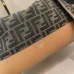 Fendi Brown And Beige FF Logo Jacquard Fabric Shoulder Bag With Leather Trims size:34×22 #A54307