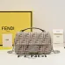 Fendi FF - Patterned Canvas Crossbody Bag With Chain Strap For Timeless Luxury Looks Style Style size:24×14×7cm #A54313