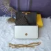 Fendi Mini handbag with flip and snap closure Pequin fabric back and flat pocket bag #A26242