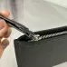 Fendi Pouch Sleek Black Leather Minimalist Logo Redefining Timeless Elegance size:30×20cm #A54204